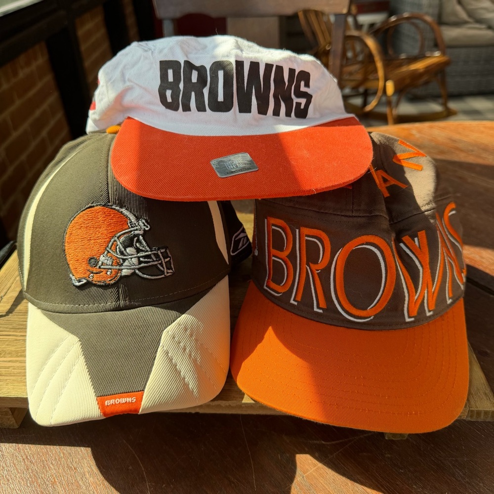 Cleveland Browns Vintage Hats! Go Browns!